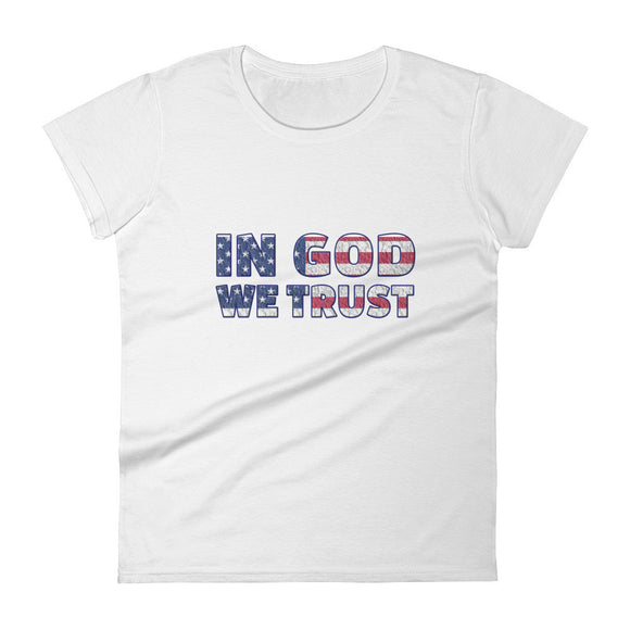 In God We Trust Patriotic Women's Short Sleeve T-Shirt