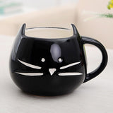 Cat Coffee Cup Cute Birthday and Christmas Gift For Cat Lovers (Black)