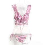 New Striped Print Swimwear Bikini