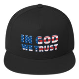 In God We Trust Patriotic Flat Bill Cap