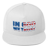 In God We Trust Patriotic Flat Bill Cap